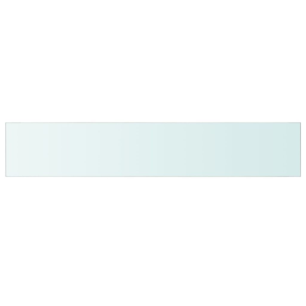 vidaXL Scaffale in vetro trasparente 110 cm x 20 cm Immagine del prodotto 