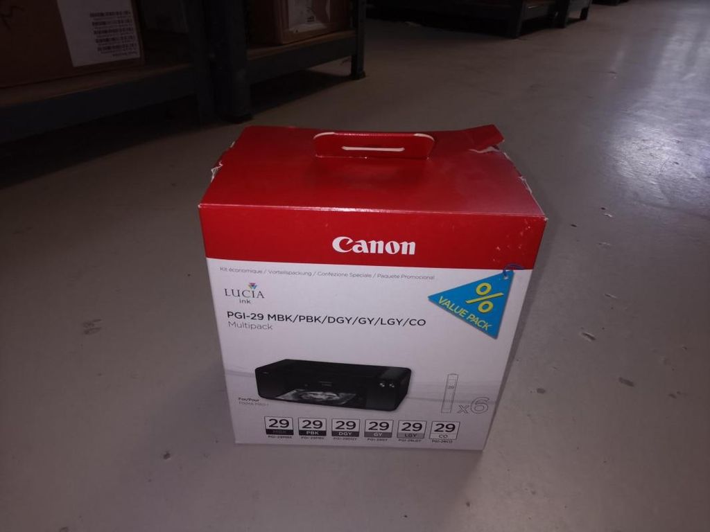 Canon PGI-29 MBK/PBK/DGY/GY/LGY/CO Multipack mit 6 Tinten, Produktbild 