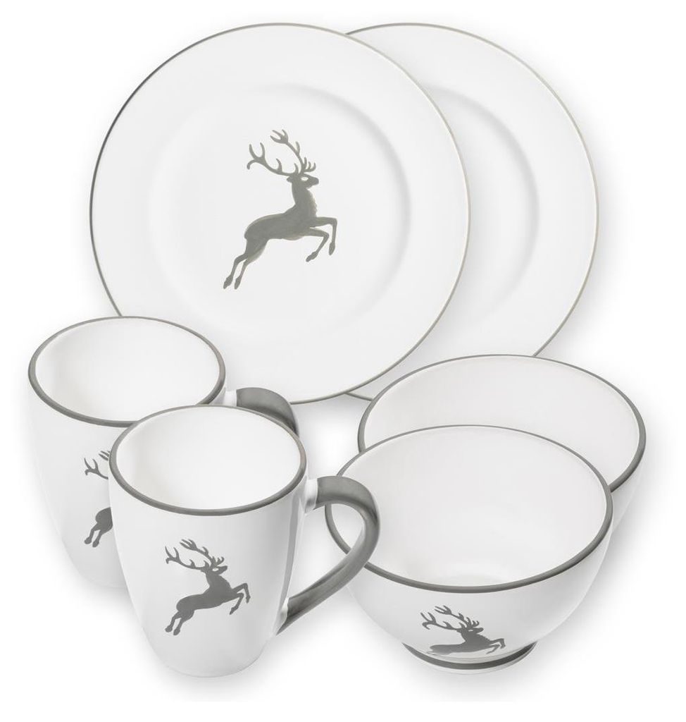 Vetroceramica Gmundner Cervo grigio, colazione in cottage Immagine del prodotto 