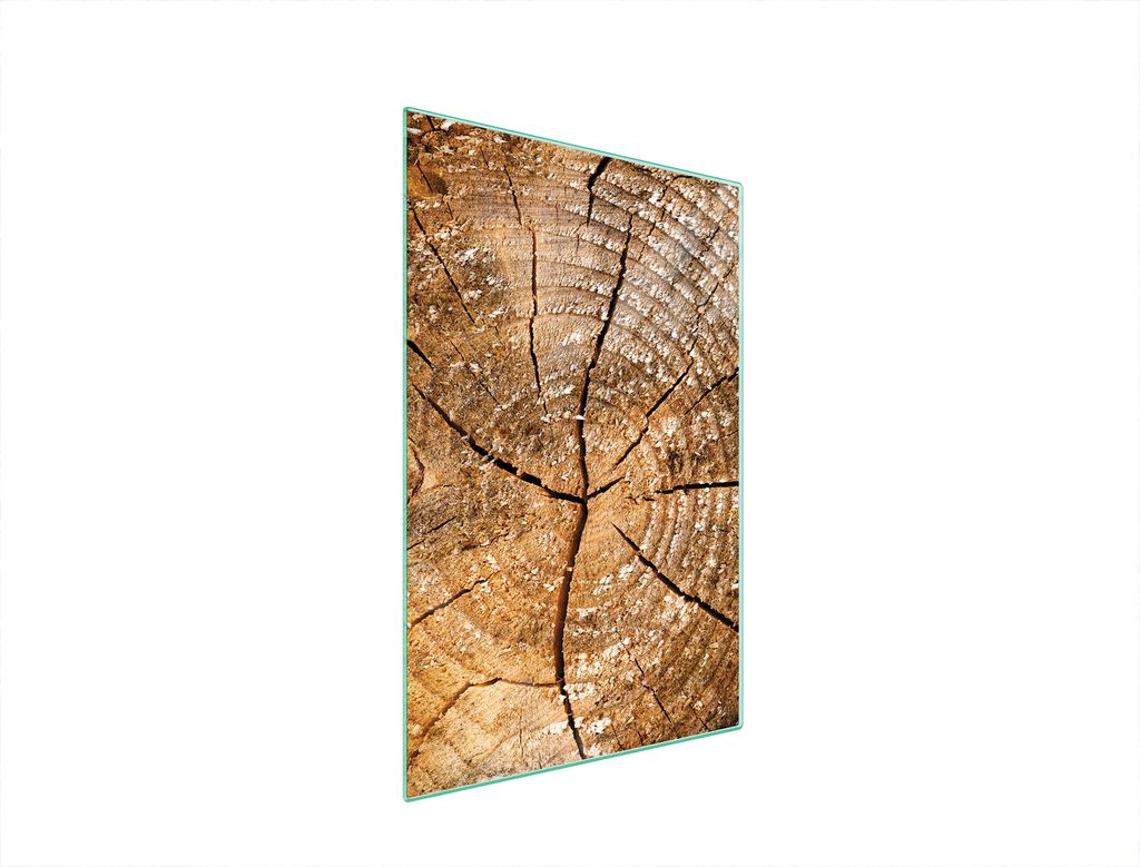 Herdabdeckplatte 35x52 Glaskeramikkochfeld Abdeckung Spritzschutz Glasplatte Deko Schneidebrett Holz Braun