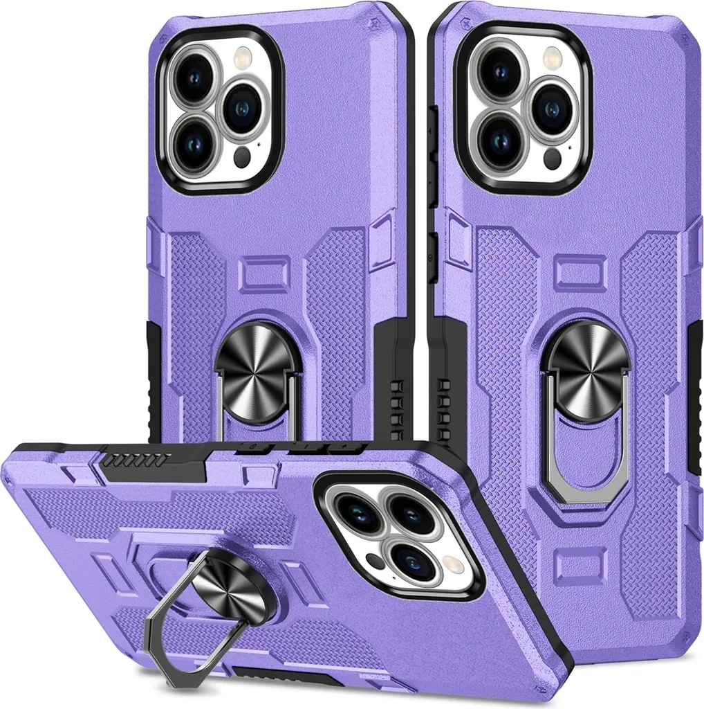 Elegante Custodia Viola iPhone 12 Pro Max: Sicurezza e Stile Anello