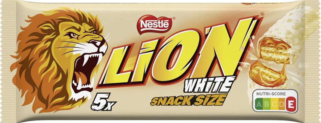 Lion White verpackte Riegel mit Karamell und Schokolade 5x30g