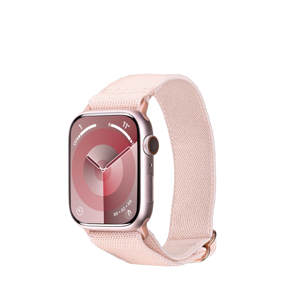 ARTWIZZ WatchBand Flex für Apple Watch Series 9-7 (41mm), 6-4 & SE (40mm), 3-1 (38mm) - Textil Uhrenarmband - Rosa