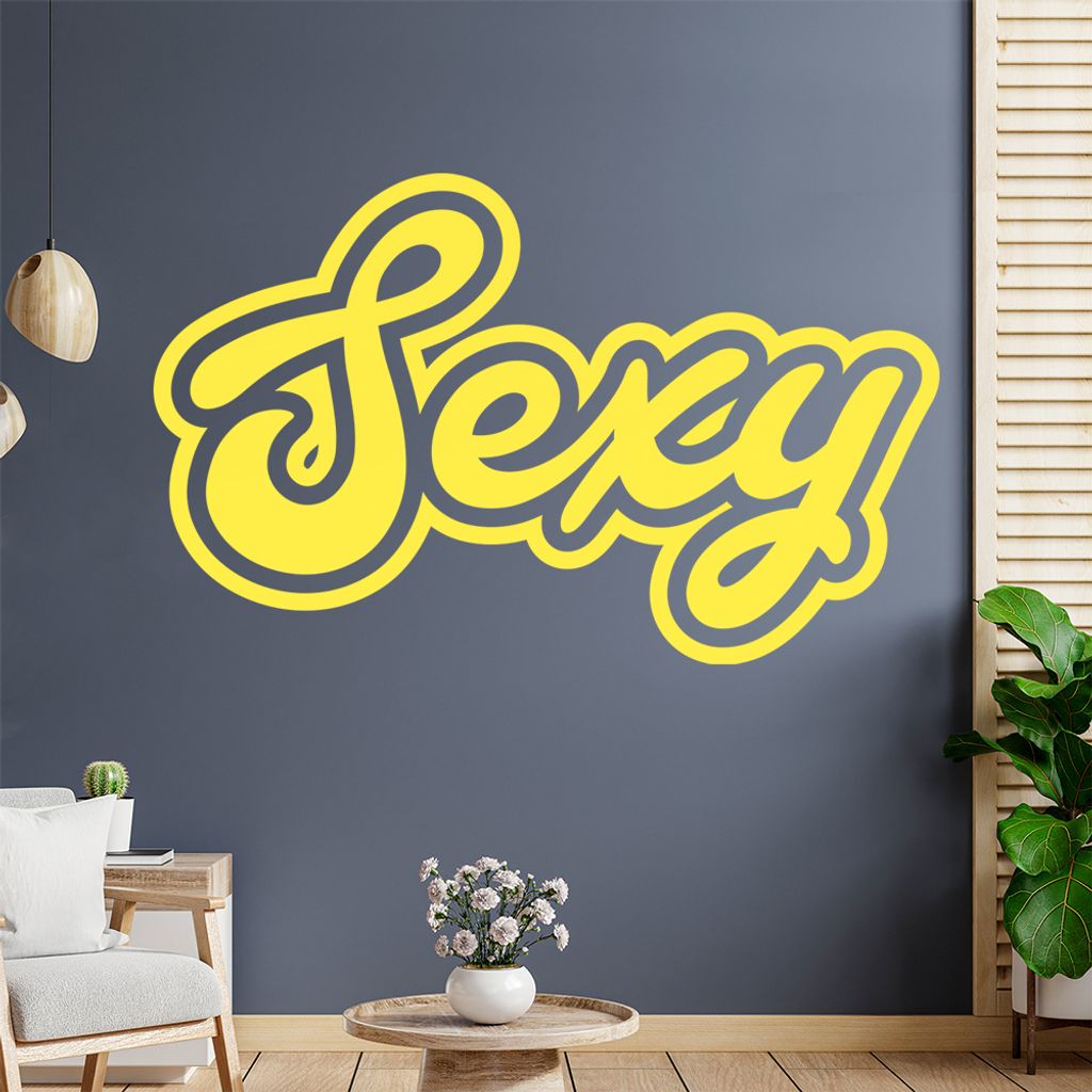 Sexy Sexappeal Ausstrahlung Wandtattoo Wandaufkleber Wall Sticker - Dekoration, Küche, Wohnzimmer, Schlafzimmer, Badezimmer