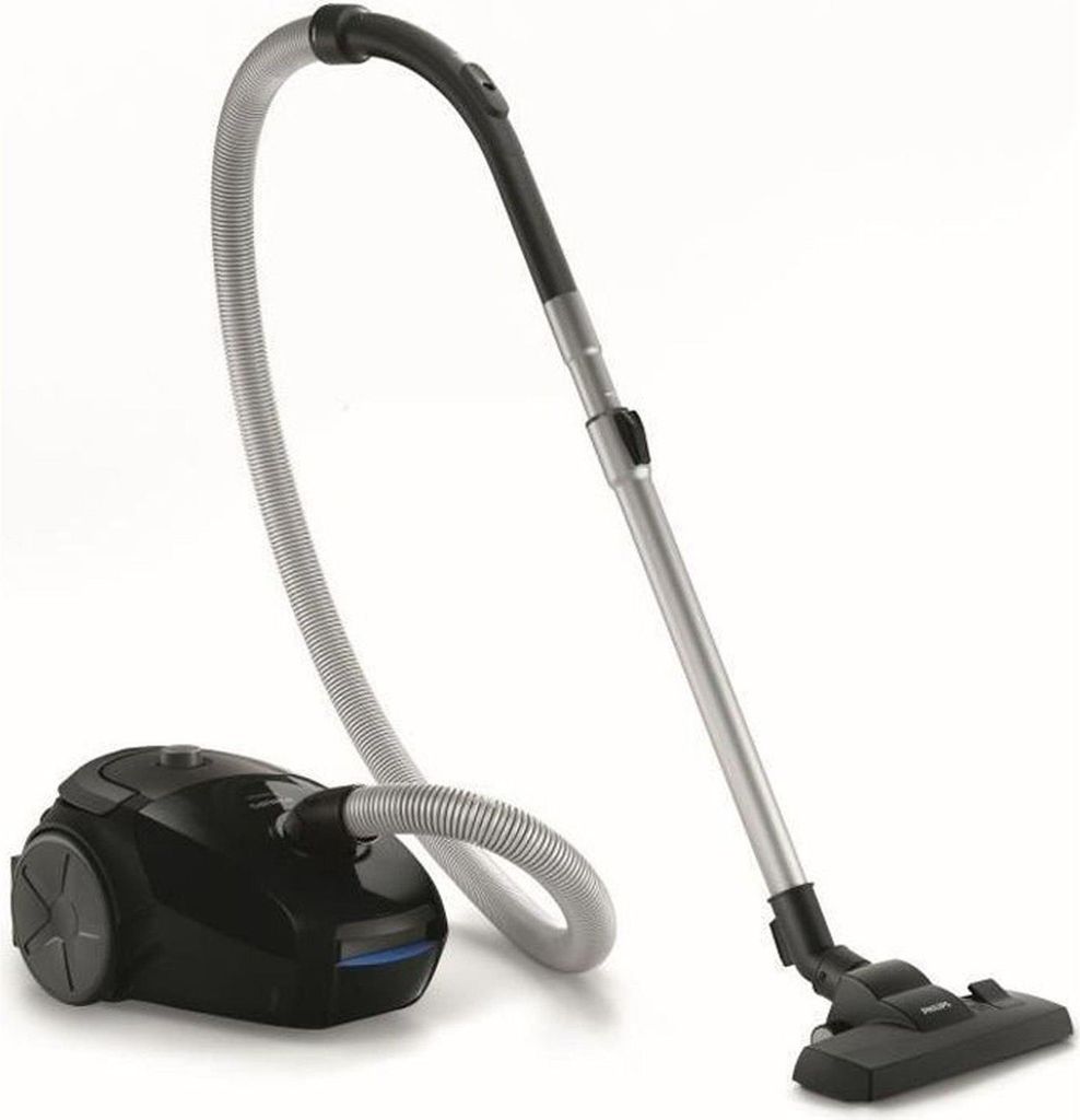A vacuum cleaner is shown against a white background.