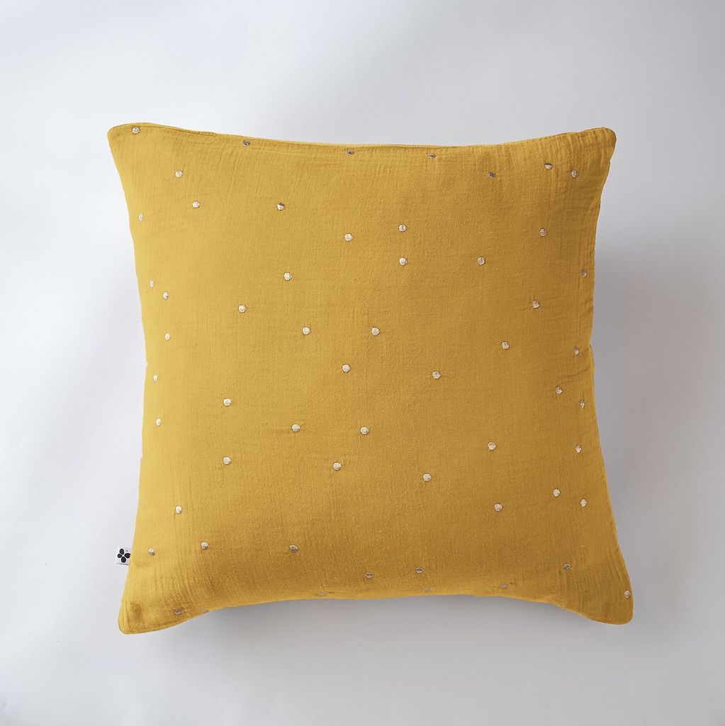 Kissenbezug 60 x 60 cm GAÏA CHIC Safran