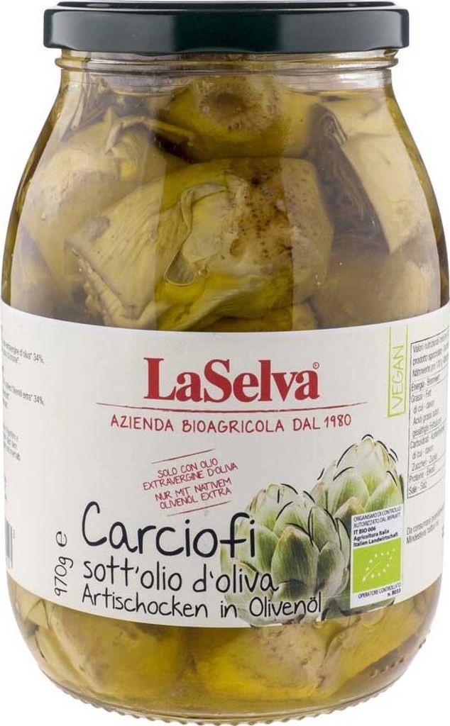 LaSelva LS_0248, Karczoch, 970 g, 118 kcal, 495 kJ, 5,3 g, Zdjęcie produktu 