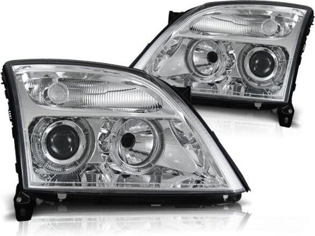 Scheinwerfer Angel Eyes passend für Opel Vectra C / Signum Bj. 02-05 Chrom