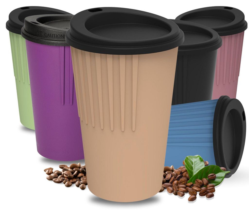 Kaffeebecher to go 300 ml - Becher mit Deckel & Produktbild 