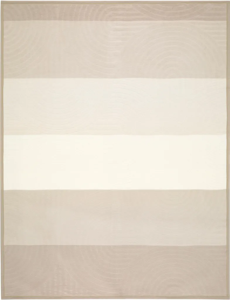 Plaid Biederlack Feel Modern avec bordure velours - Jeté de lit 150x200