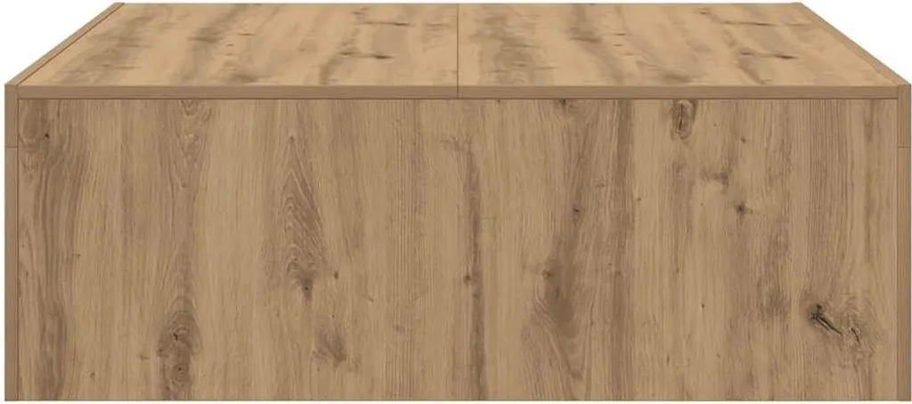 Table basse bois composite robuste effet chêne pour décoration épurée