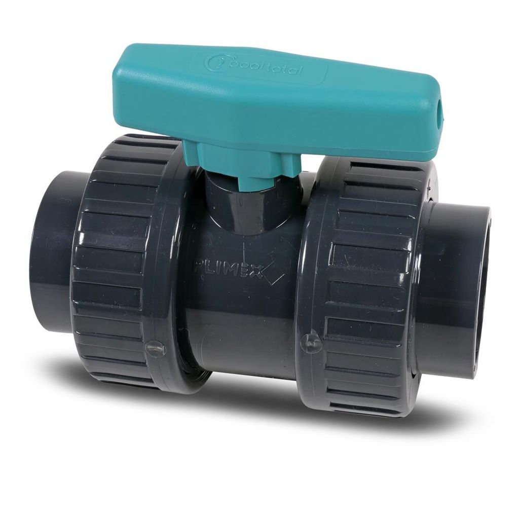 POOL Total Kugelhahn PVC-U 50 mm ''SAFE'' Klebemuffe Produktbild 
