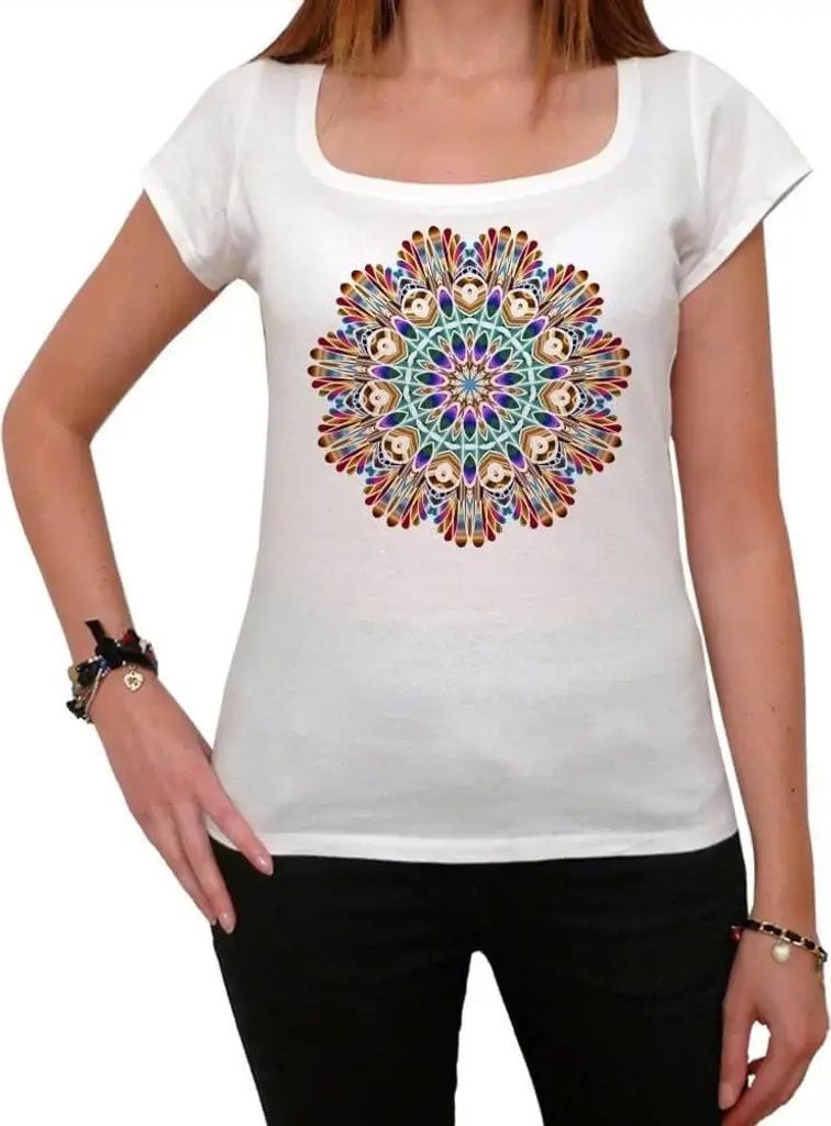 Damen Grafik T-Shirt Mandala 22 Geschenk 22. Geburtstag Jahrestag 22 Jahre Jubiläum 22 Jährige Frau Jahrgang 2002 Kurzarm Lustige Druck
