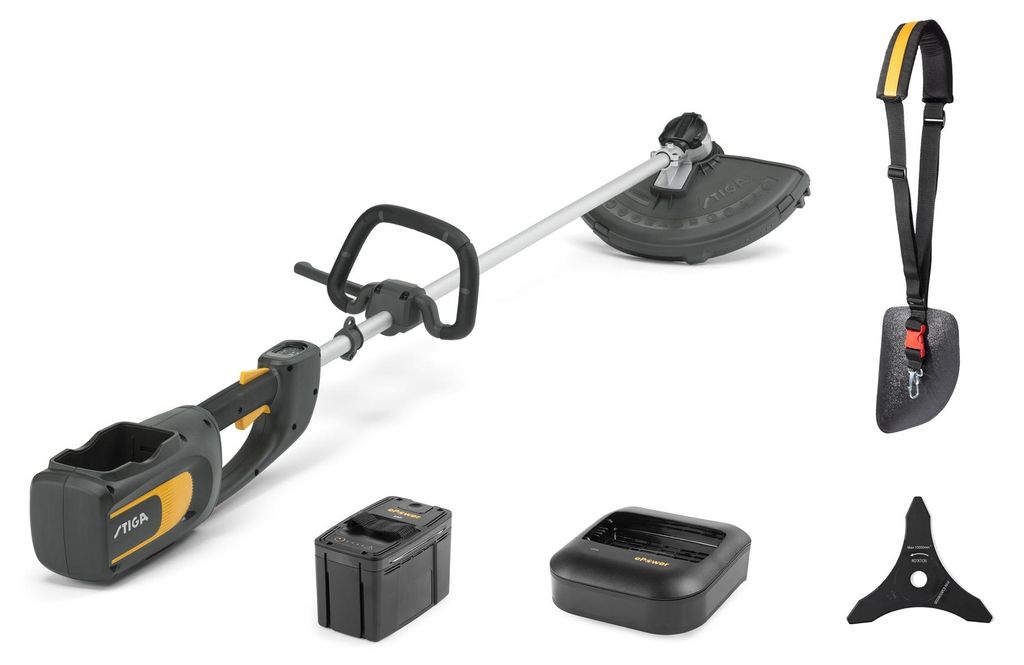 STIGA Akku-Motorsense BC 700e 48 V 4 Ah 38 cm mit Akku & Produktbild 