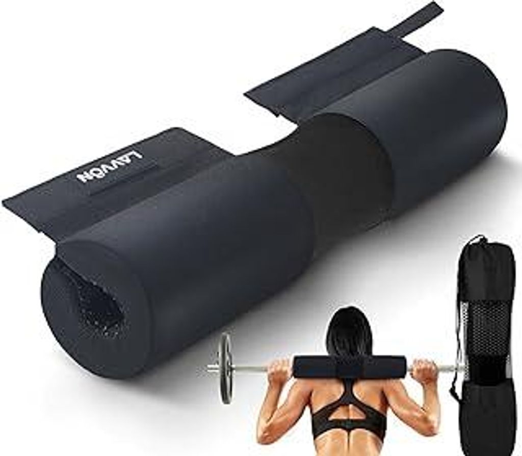Langhantel Polster Nylon Padding AntiSlip- Hip Thrust Pad Polster für Langhantelstange - Hantel Nackenpolster, Barbell Pad - Standard Weight Bar P...