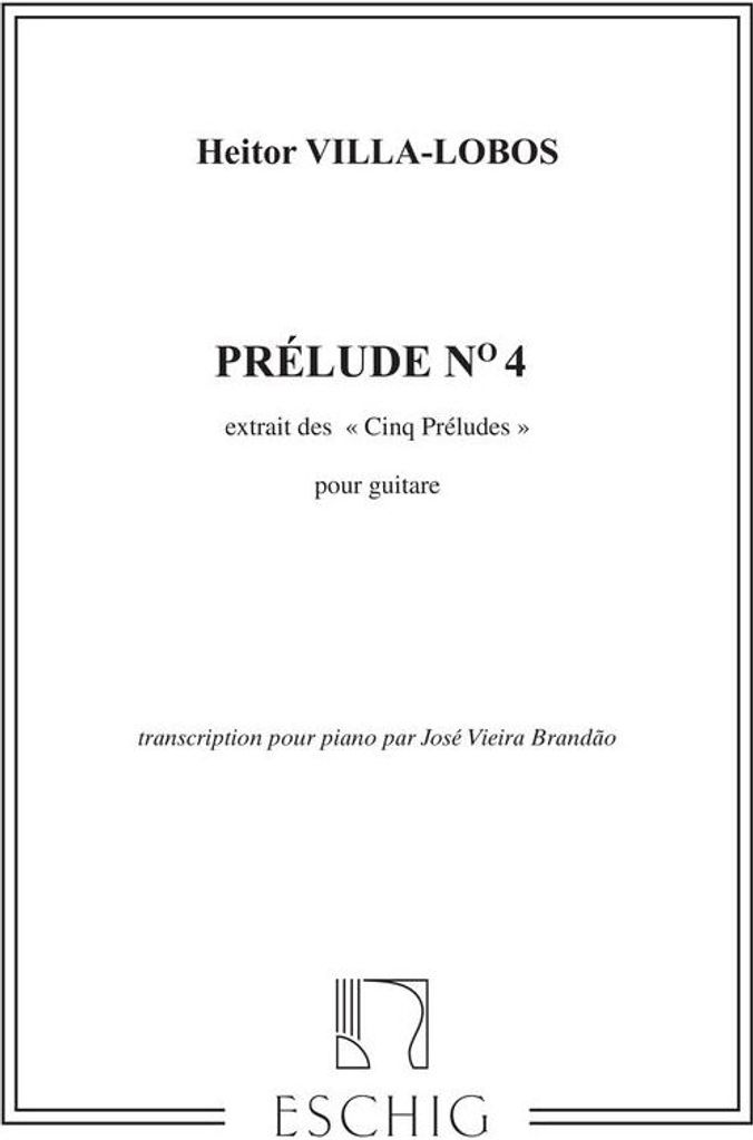 Prelude Nr. 4 (5 Preludes)pour piano