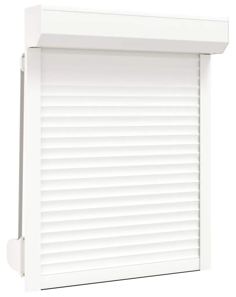 Volet roulant blanc 70x100 cm contre la chaleur et le bruit en aluminium