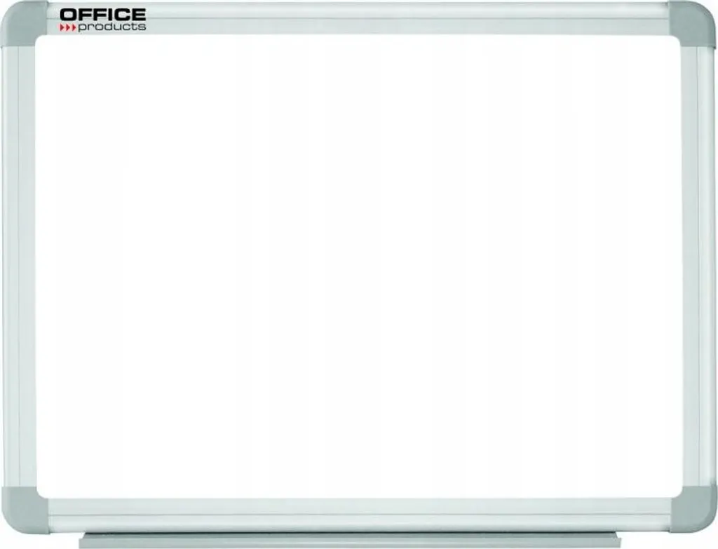 Tableau Blanc Magnétique 120x90 cm avec Cadre Alu pour Bureau et École