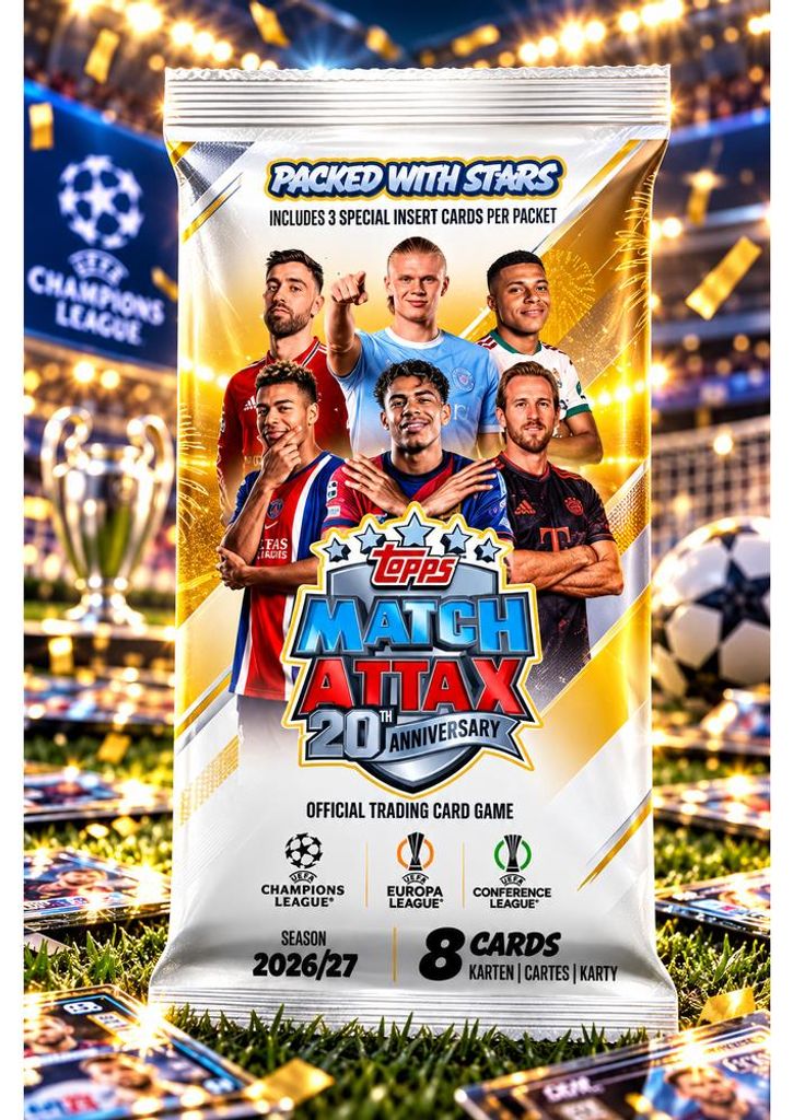 Topps Match Attax 2026/27 UEFA Champions League Booster Produktbild 