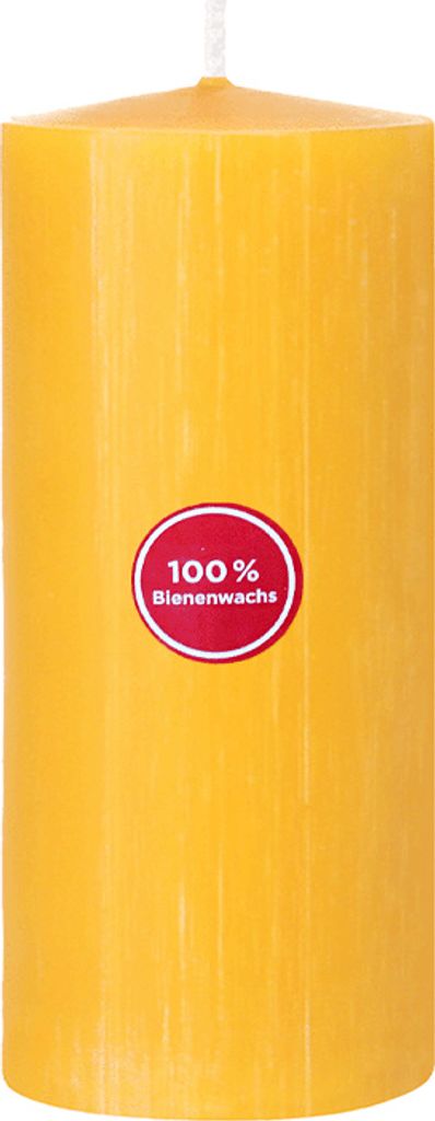 Stumpenkerze, 100% reines Bienenwachs, Wiedemann, 120/60 Produktbild 