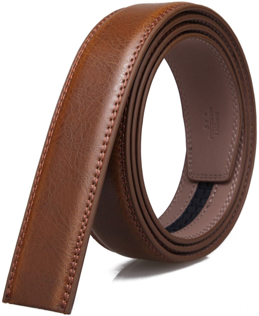 SAMTOBELY Herren Gürtel Ratsche Automatik Gürtel für Männer 35mm Breit Ledergürtel, 1 3/8" Ohne Schnalle