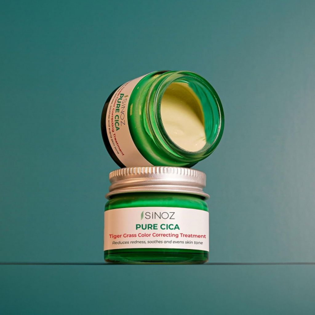 Sinoz Pure Cica Tiger Grass Color Correcting Repair Cream, 15 ml – kaschiert Rötungen, beruhigend