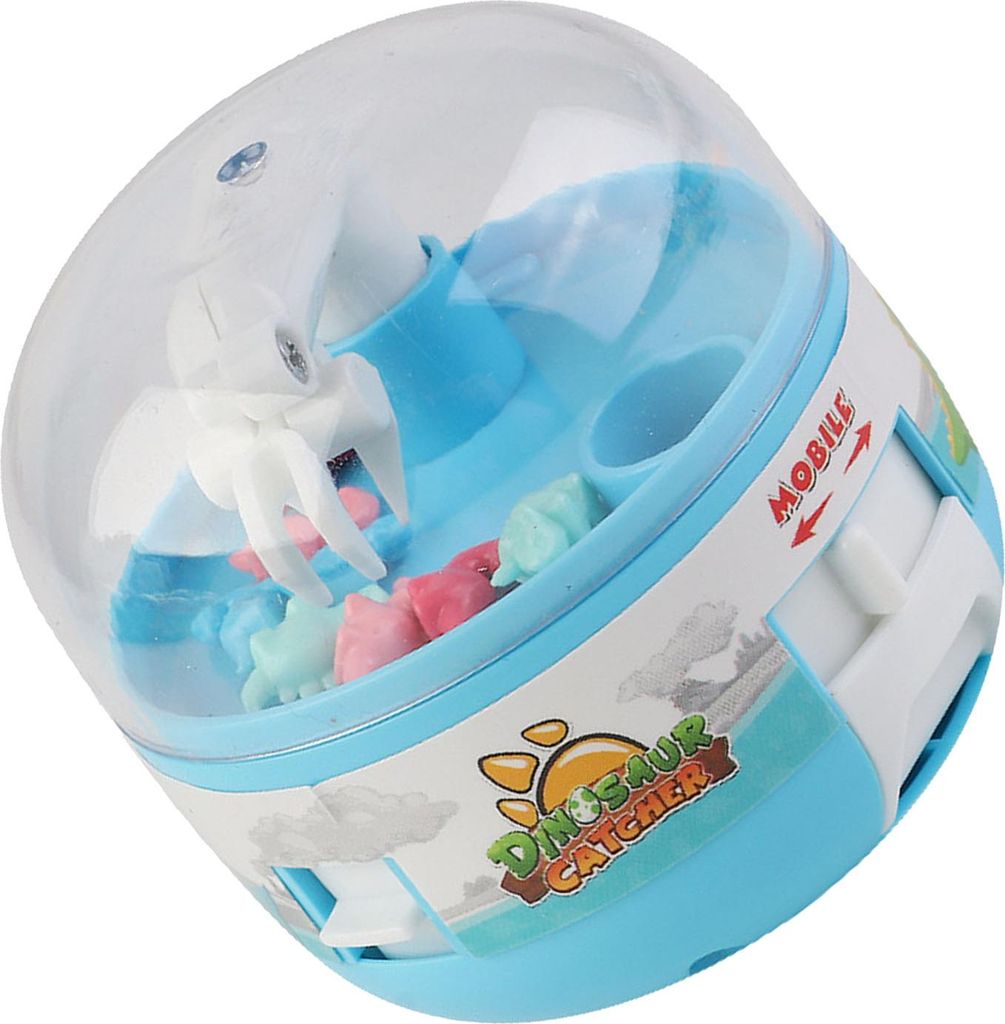 Kinder Mini Doll Grabber Machine Verbessern Sie die Koordination Elektrisches Dinosaurier-Spielspielzeug Blau