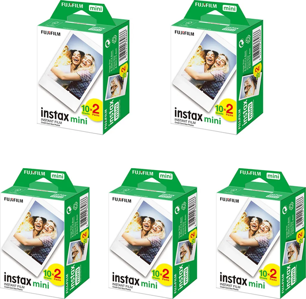 Fujifilm Instax Mini Film Instantané - Pack de 100 Photos (5 x 20 Films)