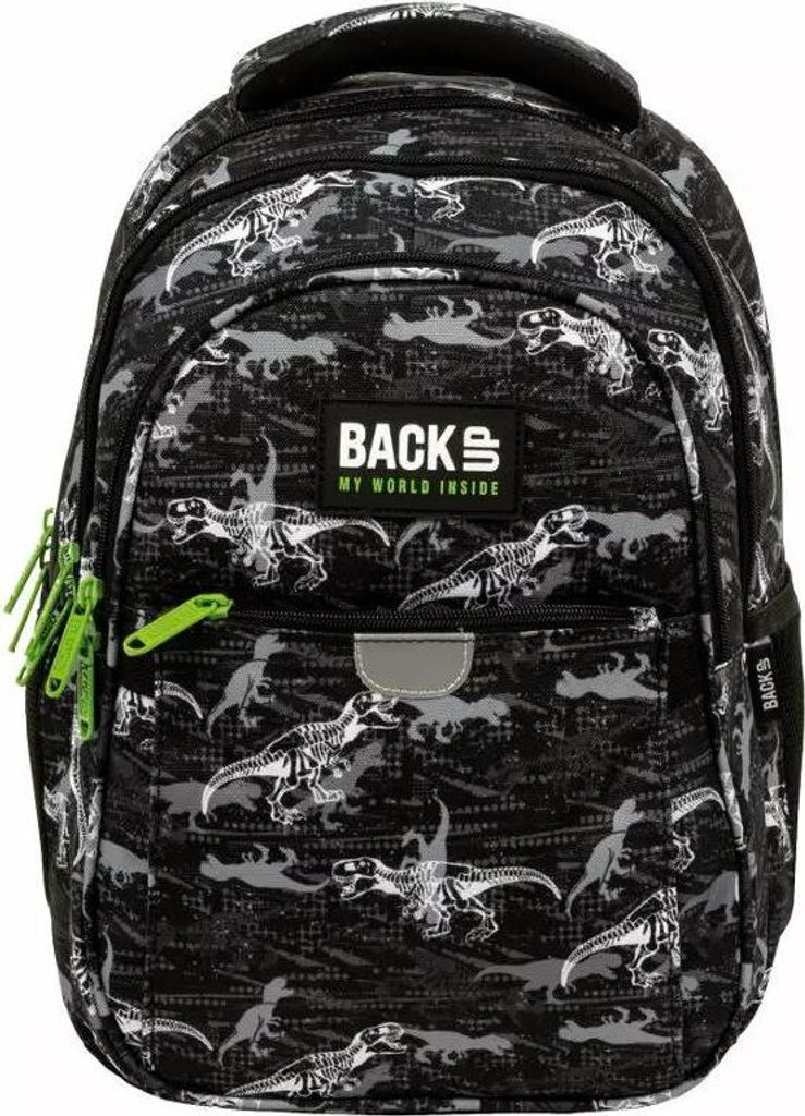 Derform BACKUP P Schulrucksack mit drei Fächern, T-Rex-Dinosaurier