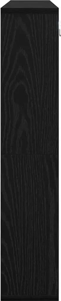 SYFAX Mobiletto Specchio Smart-Design Rovere Nero 91x15x76,5 cm - 5