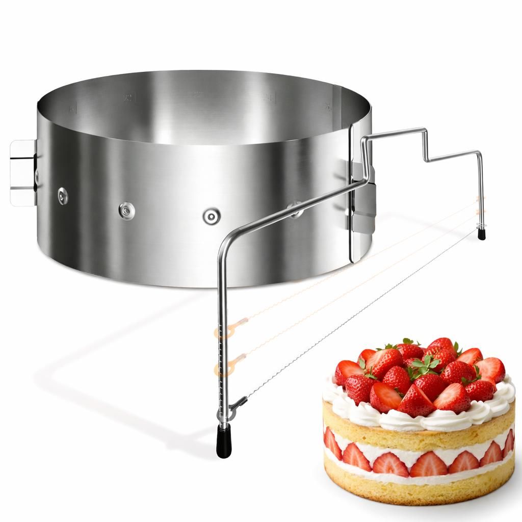 Lindenstein Tortenring verstellbar 8,5 cm hoch + Produktbild 