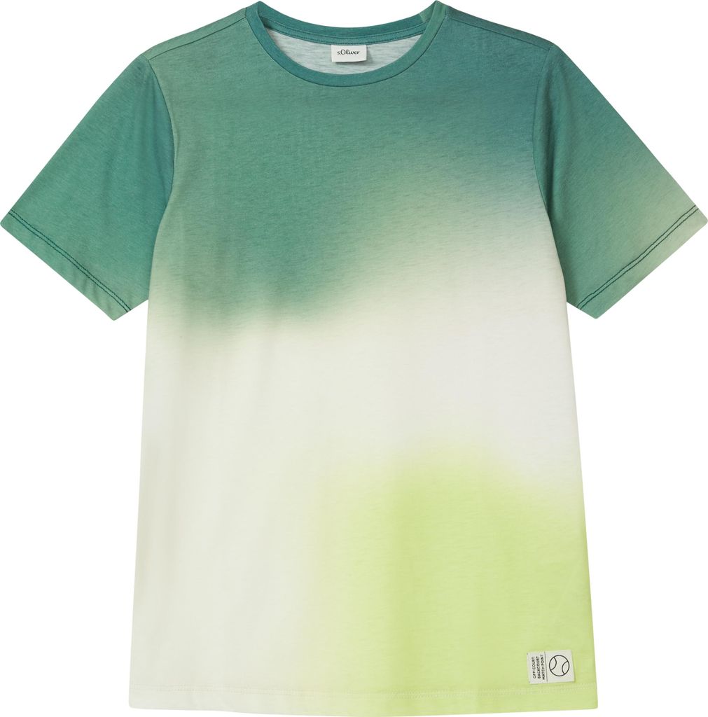 10312 - s.Oliver Boy T-Shirt grün/beige WHITE WHITE 146/152