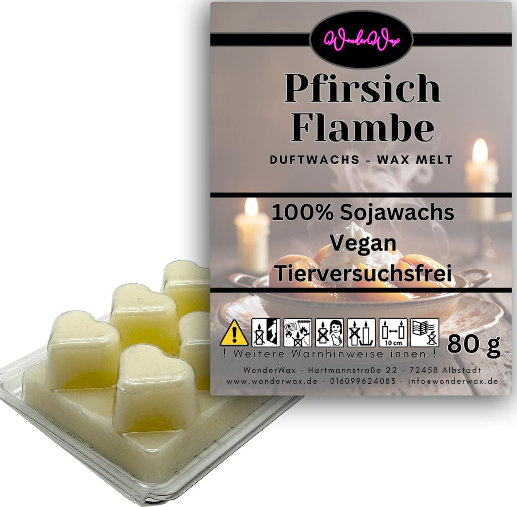 WonderWax Duftwachs Wax Melts für Duftlampe, 6 Herzen Duftmelt Wachsmelt Sojawachs Duftwachs Würfel für Raumdüfte, Wachs Duftöl Winter Indoor ...