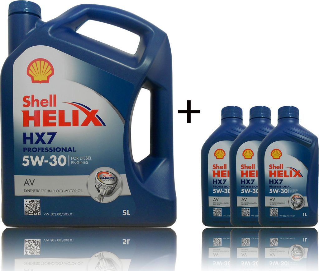 Shell Helix Professional HX7 AV 5W-30 1x5+3x1 Liter