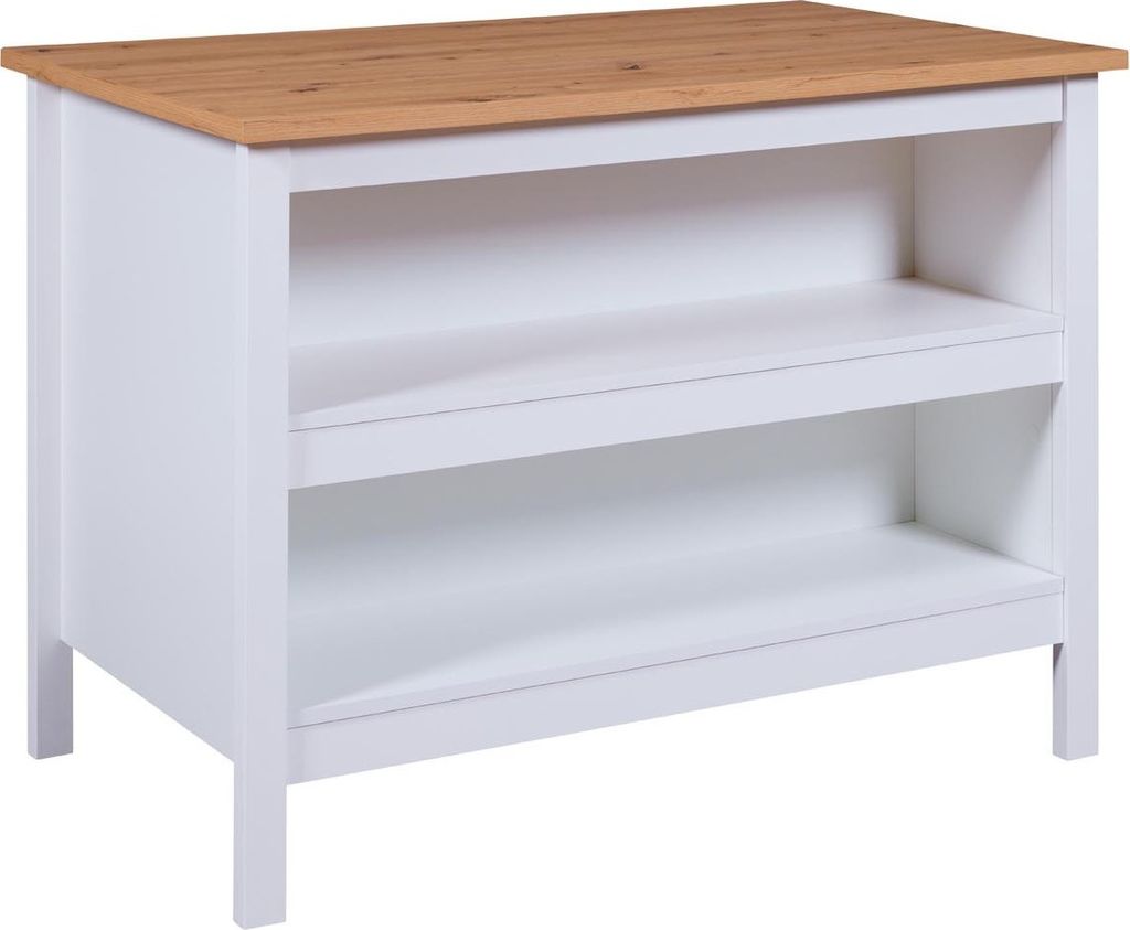 Julina buffet cuisineØ, 2 tablettes blanc, Artisan Image du produit 