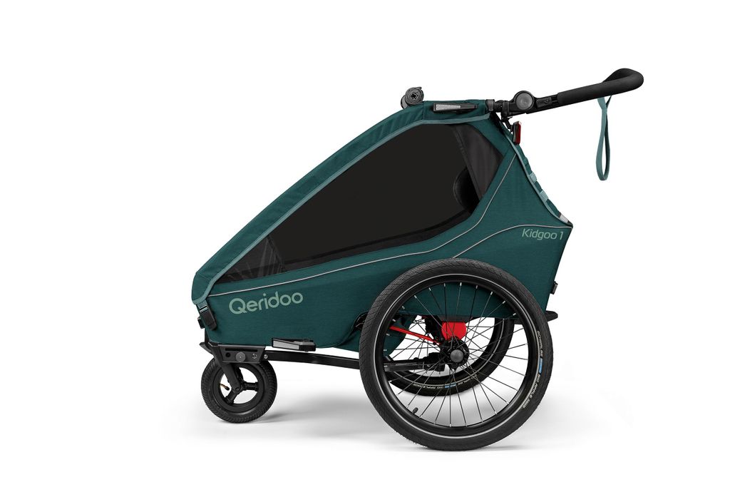 Qeridoo Kidgoo 1 - Kinderfahrradanhänger für 1 Kind, Farbe: Produktbild 