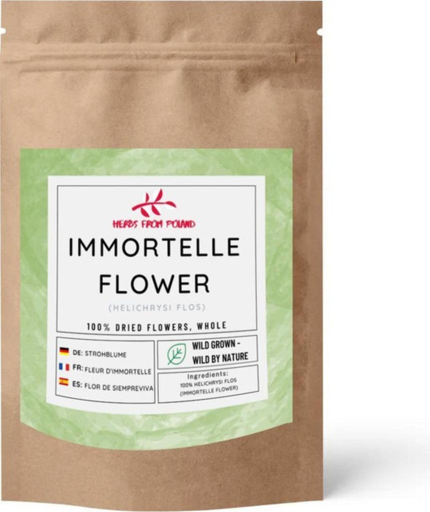 Herbs from Poland Strohblume – Fördert Leber & Galle, Verdauung & Entgiftung, 100% Natürlich – 200g