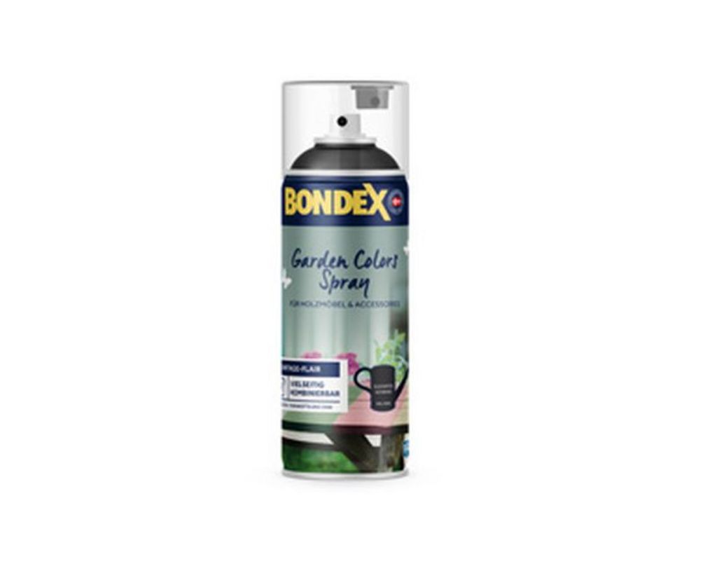 Bondex Garden Colors Spray Elegantes Schwarz (RAL 9005) 400 ml