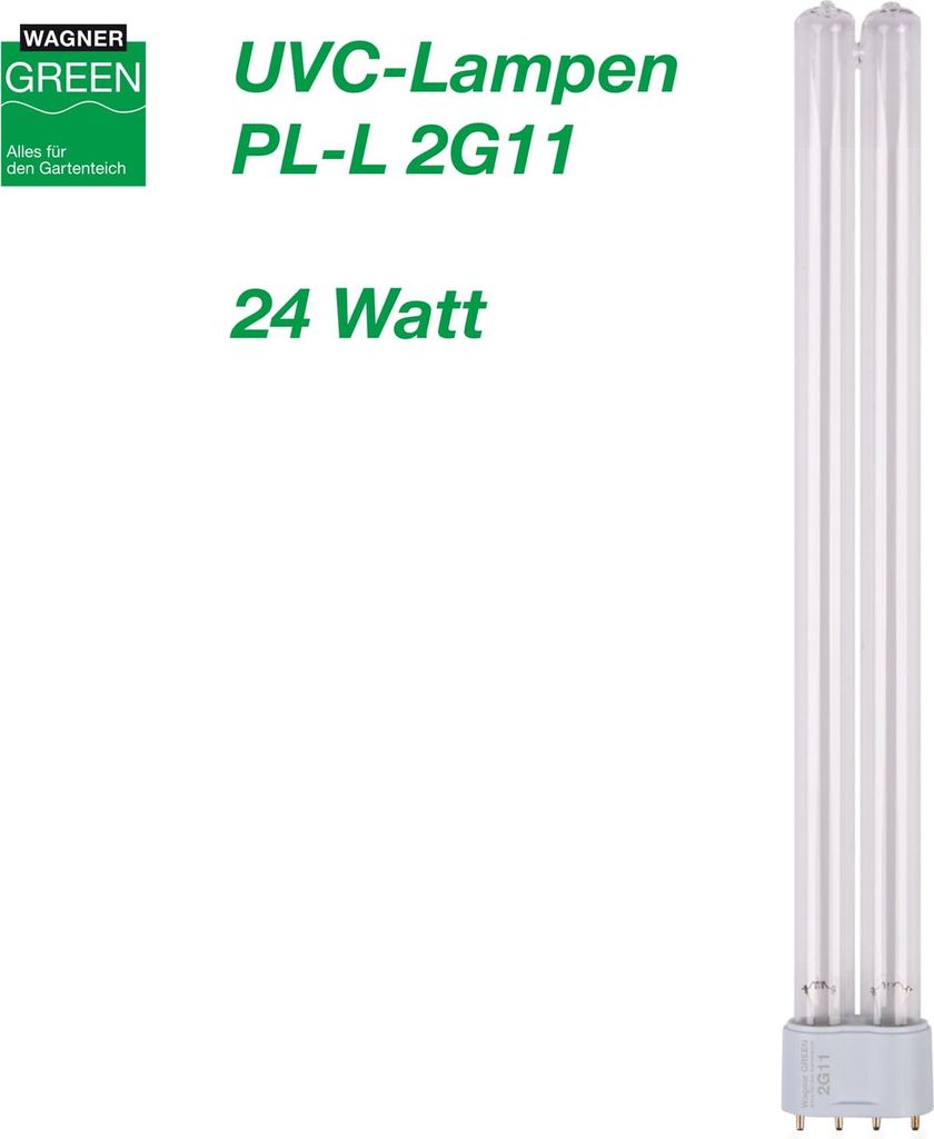 Wagner GREEN UVC Lampe 2G11 PL-L 24 Watt