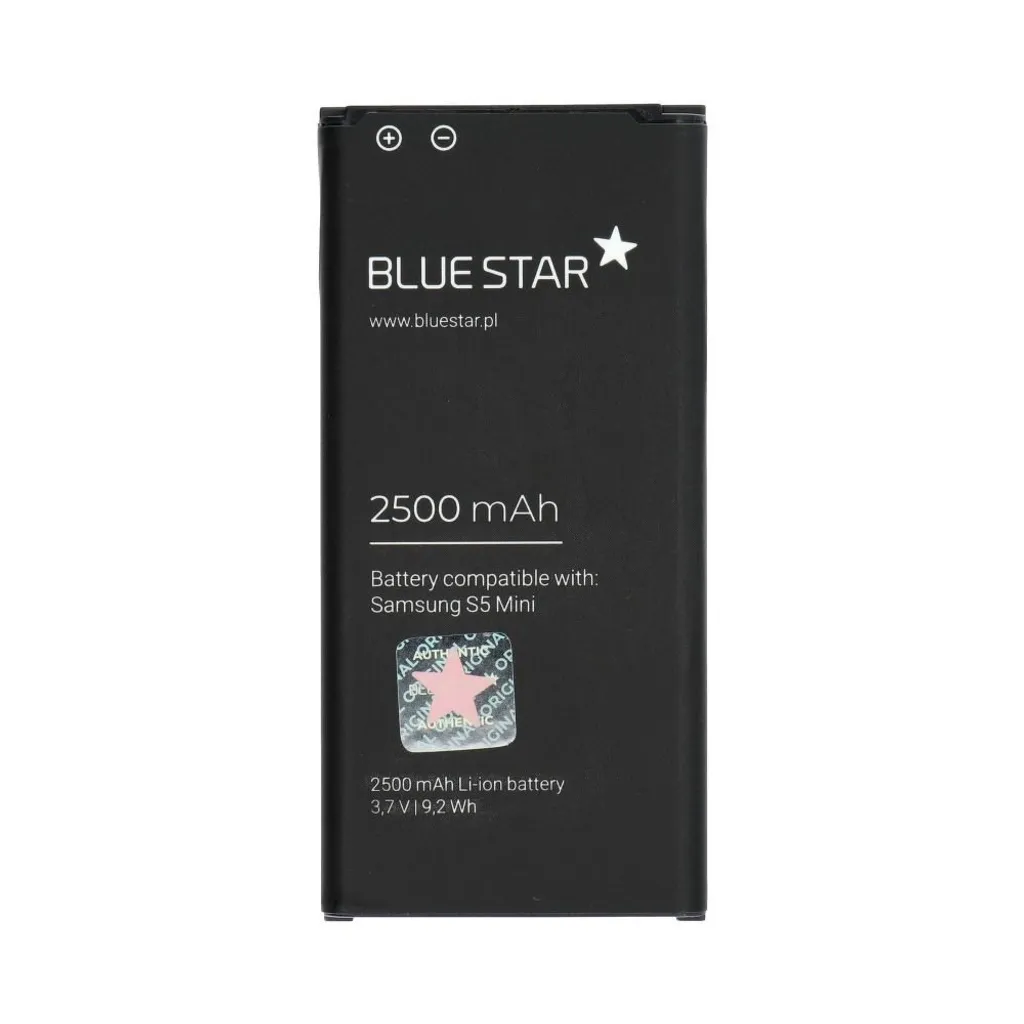 Batteria Nuova Samsung S5 Mini G800F Blue Star Premium 2500mAh