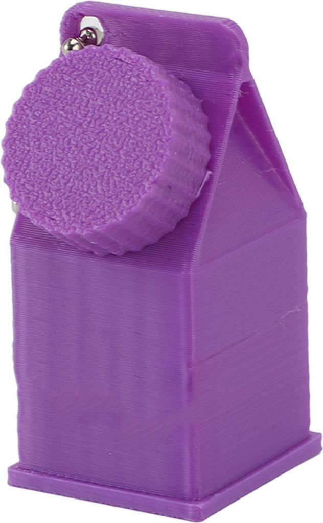 Milk Carton Box Keychain ausreichend Innenraum tragbares leichte Aufbewahrungskoffer für Heimreisevila