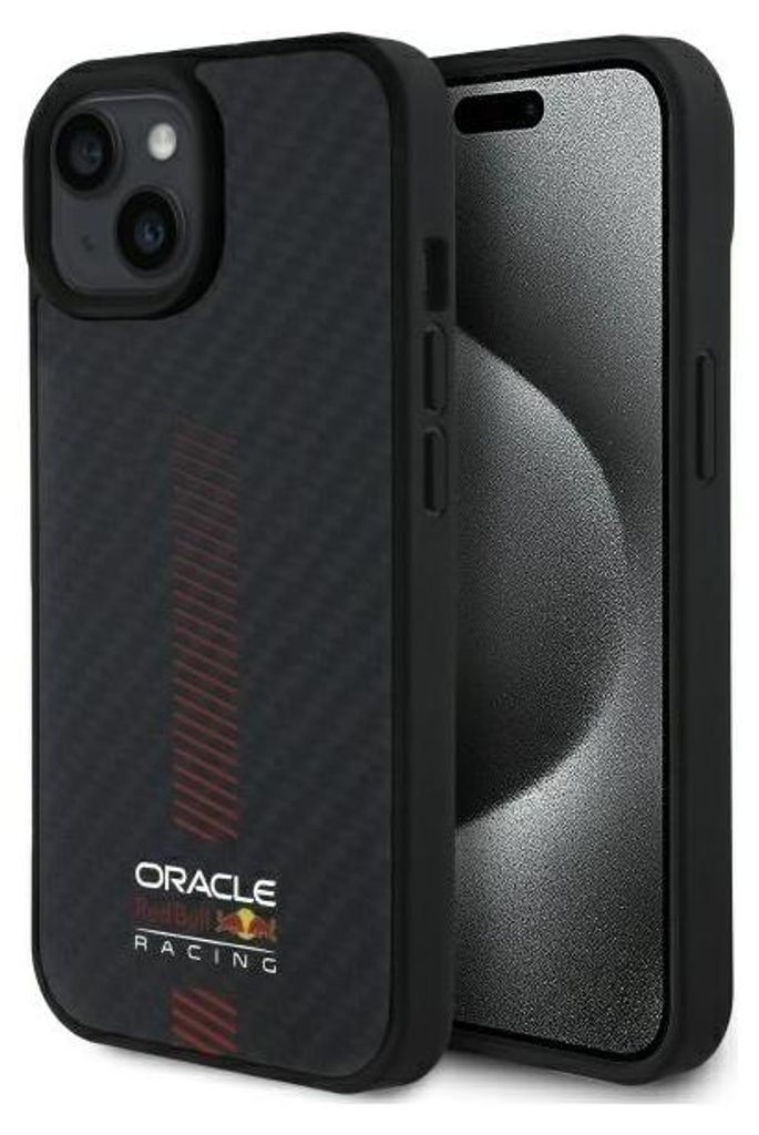 Red Bull Rbhmp15S24Cfgsmk Iphone 15 6,1" Hardcase Czarny/schwarz Carbon Fiber Power Bar Magsafe