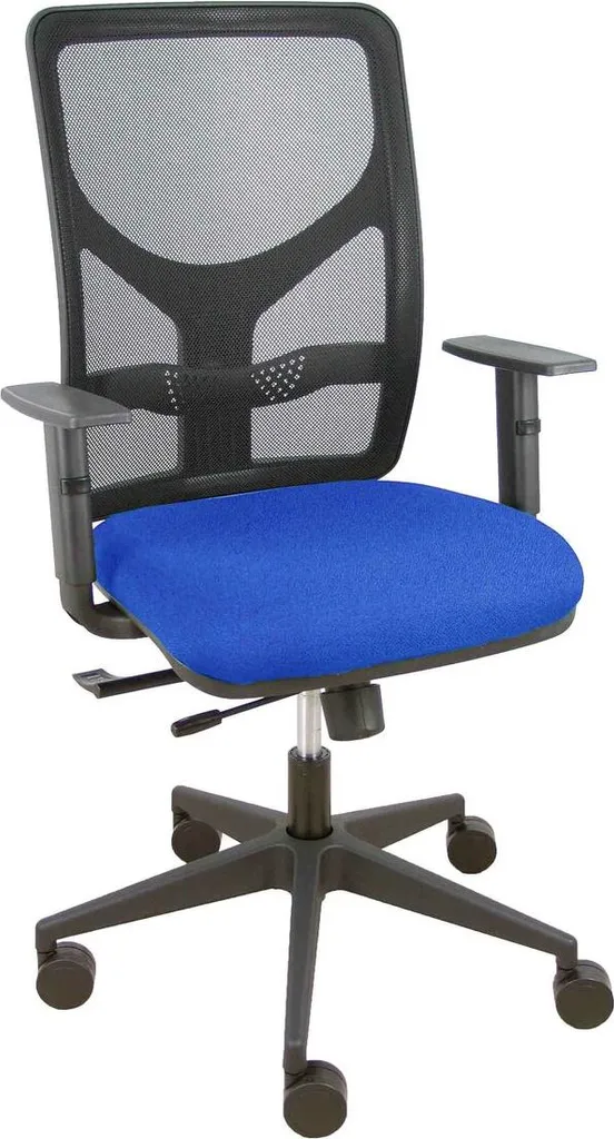 Chaise de bureau pour télétravail 10CRN65 bleu avec roulettes souples