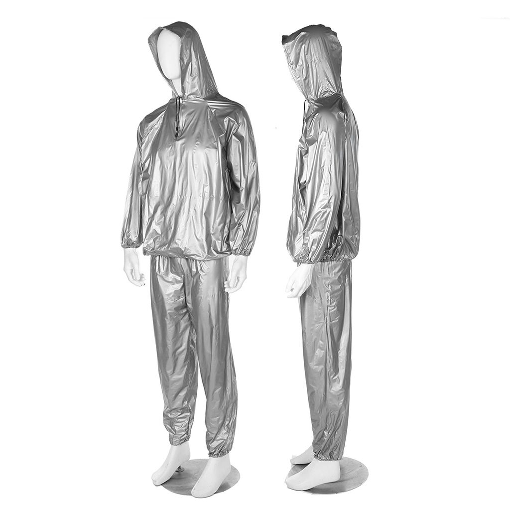 Saunaanzug Schwitzanzug Sauna Suit für Fitness 2 Teiler XL 