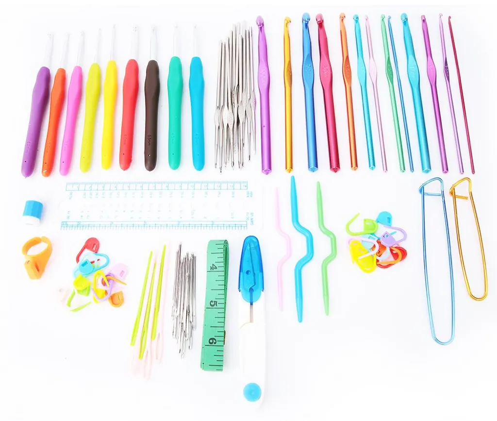 Kit Anti-Erreur pour Tricot et Crochet avec Marqueurs et Outils de Mesure