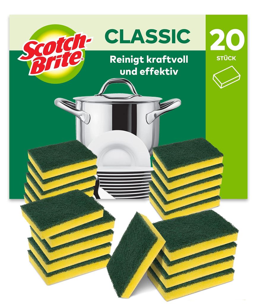 Scotch-Brite Classic Reinigungsschwamm extra stark, 20 Produktbild 