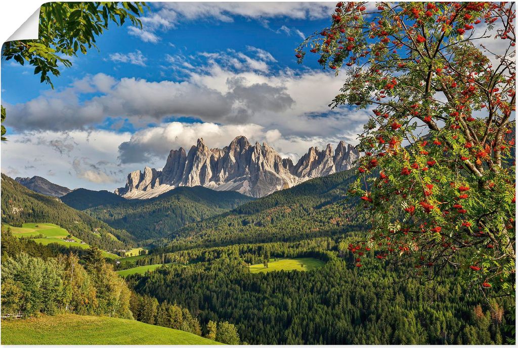ARTland Poster Dolomiten Größe: 90x60 cm