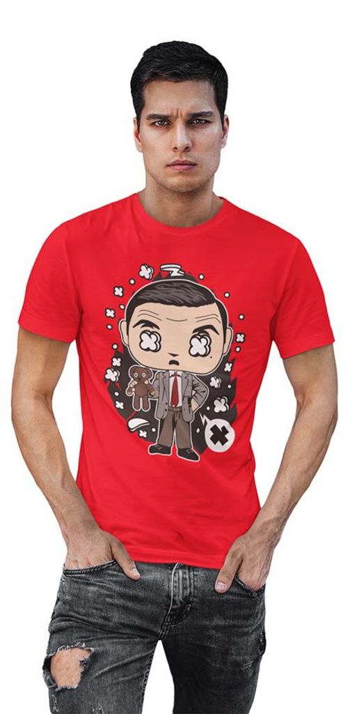 D&B Uni Polo PC00074 Mr Bean Rot-Größe 5XL