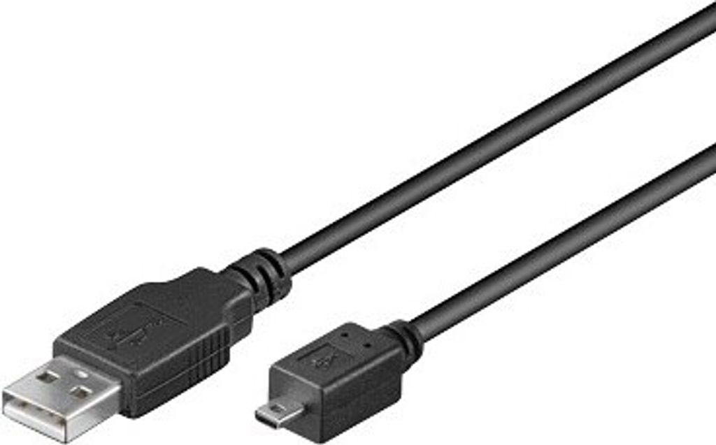 Anschlusskabel USB 2.0 Stecker A an Stecker Mini 8-pin, schwarz, 1,8m, Good Connections