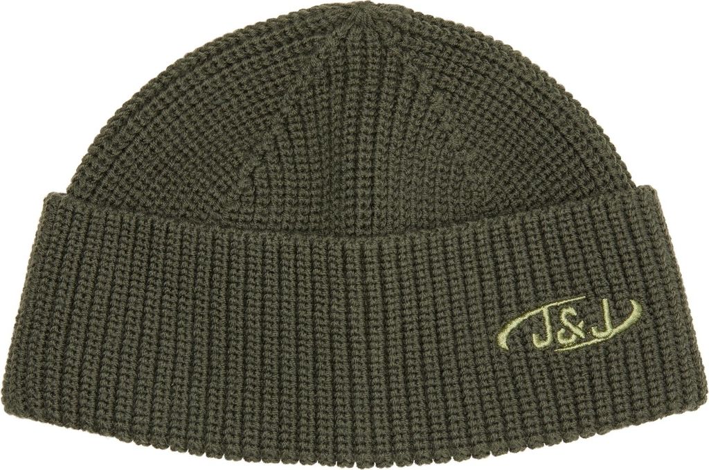 JACK & JONES Gerippte Mütze Kurze Winter Beanie Kopfbedeckung Hipster Recycelt JACAIR One Size